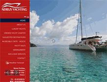 Tablet Screenshot of nereusyachting.com